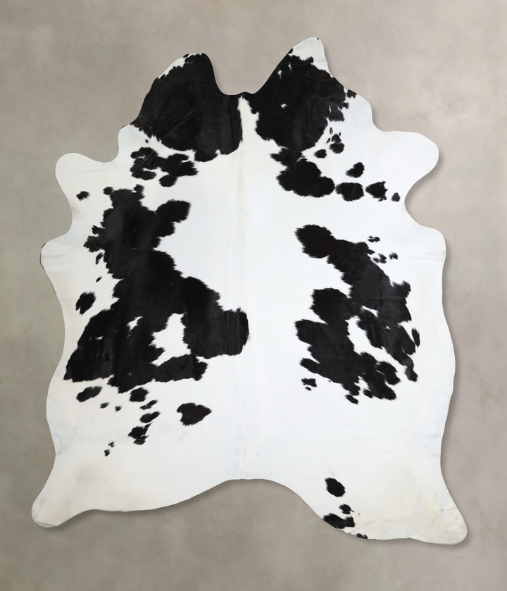 Black and White XX-Large Brazilian Cowhide Rug 8'8"H x 7'2"W #A45032 by Hudson Hides