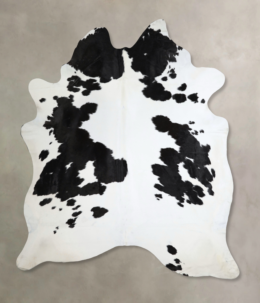 Black and White XX-Large Brazilian Cowhide Rug 8'8"H x 7'2"W #A45032 by Hudson Hides