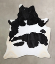 Black and White X-Large Brazilian Cowhide Rug 7'8"H x 5'11"W #A45035 by Hudson Hides