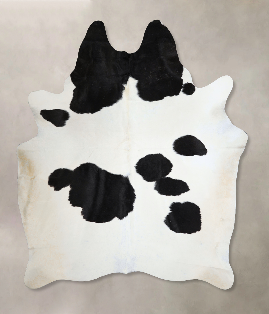 Black and White XX-Large Brazilian Cowhide Rug 8'0"H x 6'11"W #A45036 