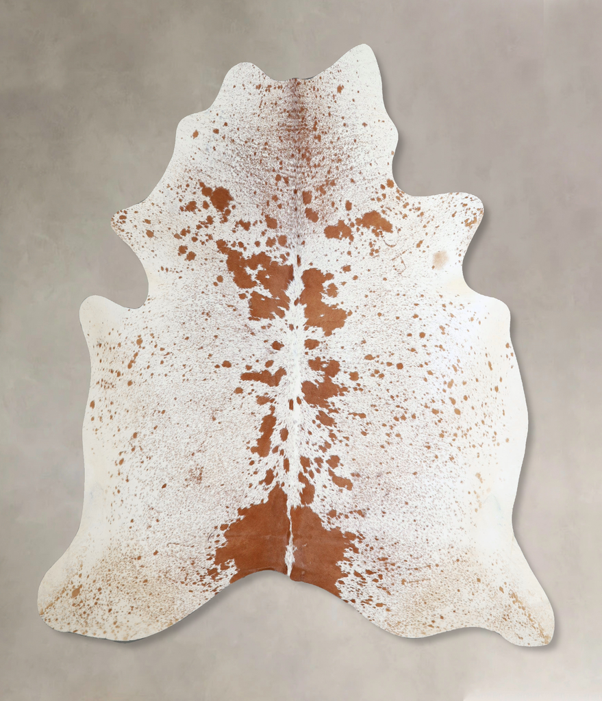 Salt and Pepper Brown Large Brazilian Cowhide Rug 6'6"H x 6'0"W #A45037 by Hudson Hides