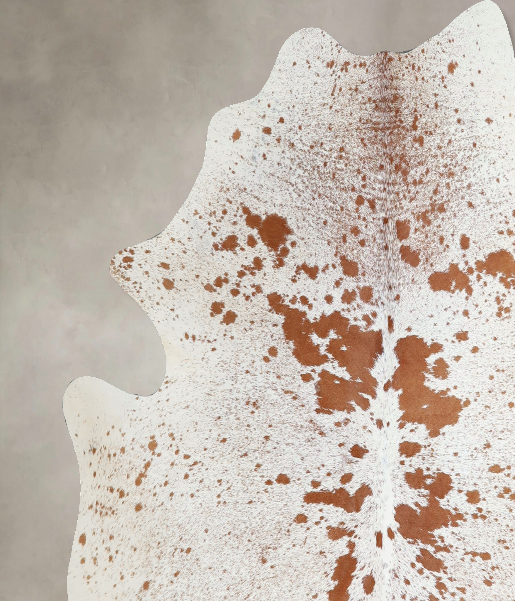Salt and Pepper Brown Cowhide Rug #A45037