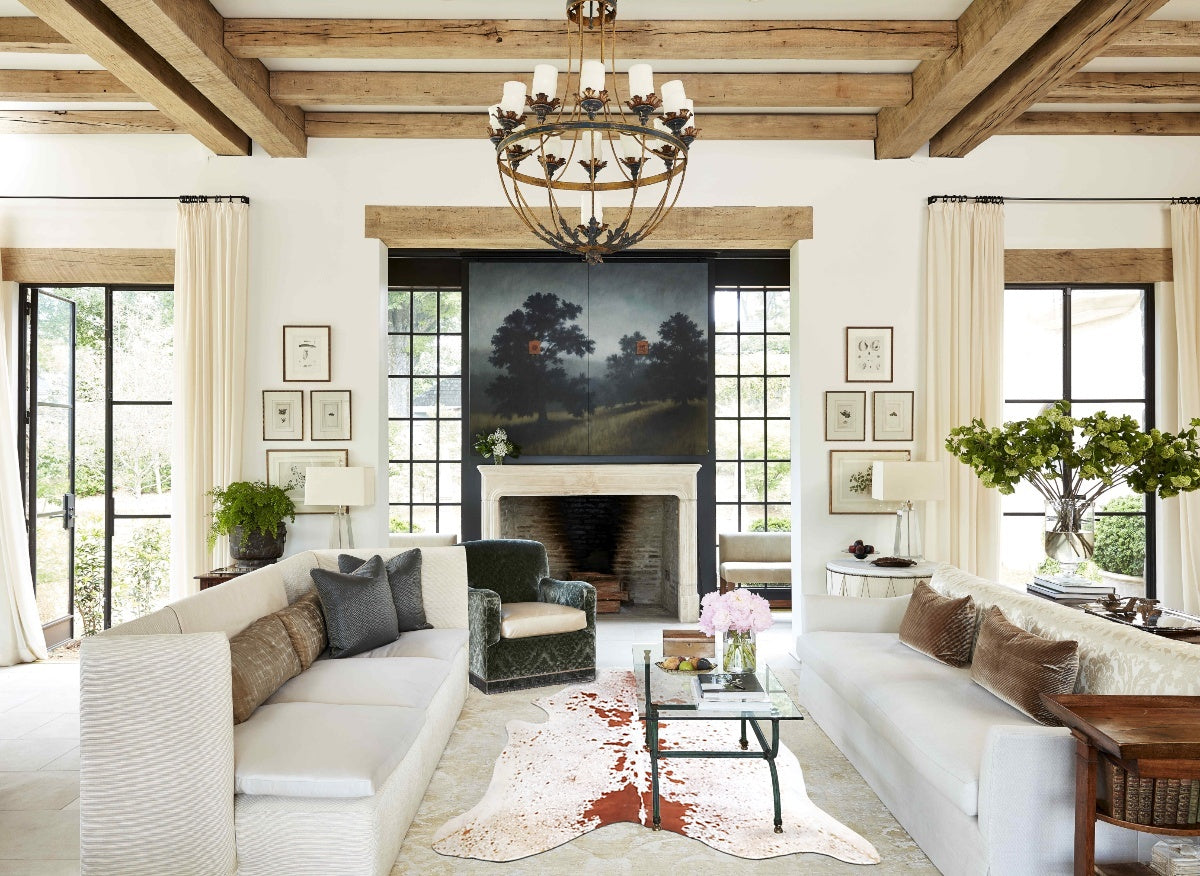 Salt and Pepper Brown Cowhide Rug #A45037