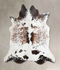 Salt and Pepper Brown X-Large Brazilian Cowhide Rug 6'2
