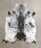 Salt and Pepper Black X-Large Brazilian Cowhide Rug 6'4