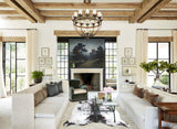 Salt and Pepper Black X-Large Brazilian Cowhide Rug 6'4"H x 6'4"W #A45048 by Hudson Hides