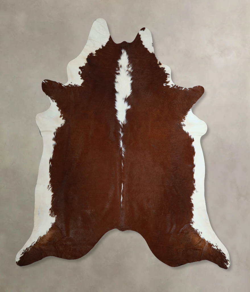 Hereford XX-Large Brazilian Cowhide Rug 7'10"H x 7'4"W #A45053 by Hudson Hides