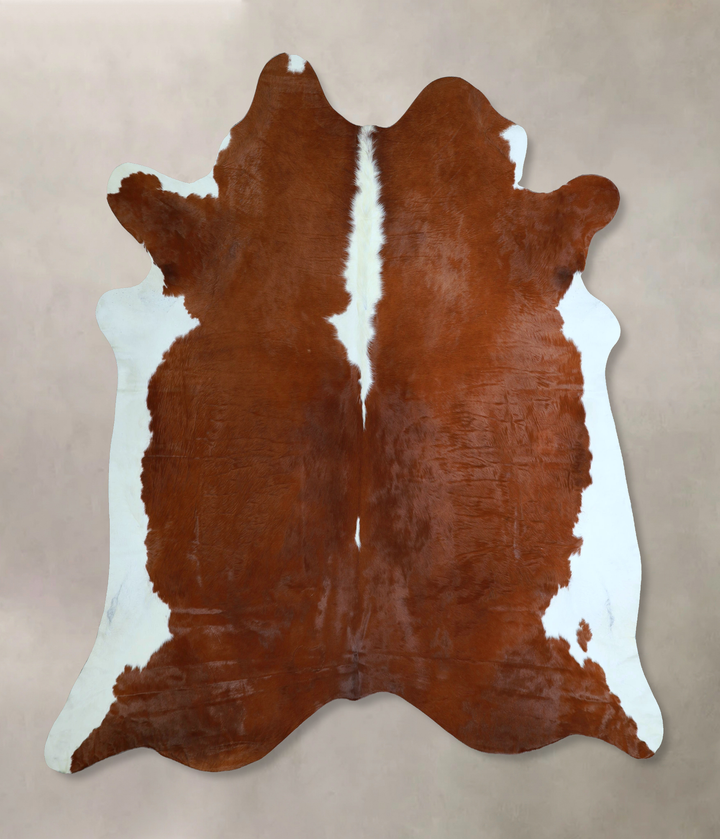 Hereford XX-Large Brazilian Cowhide Rug 7'4"H x 7'1"W #A45054 by Hudson Hides