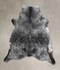 Salt and Pepper Black Large Brazilian Cowhide Rug 6'6
