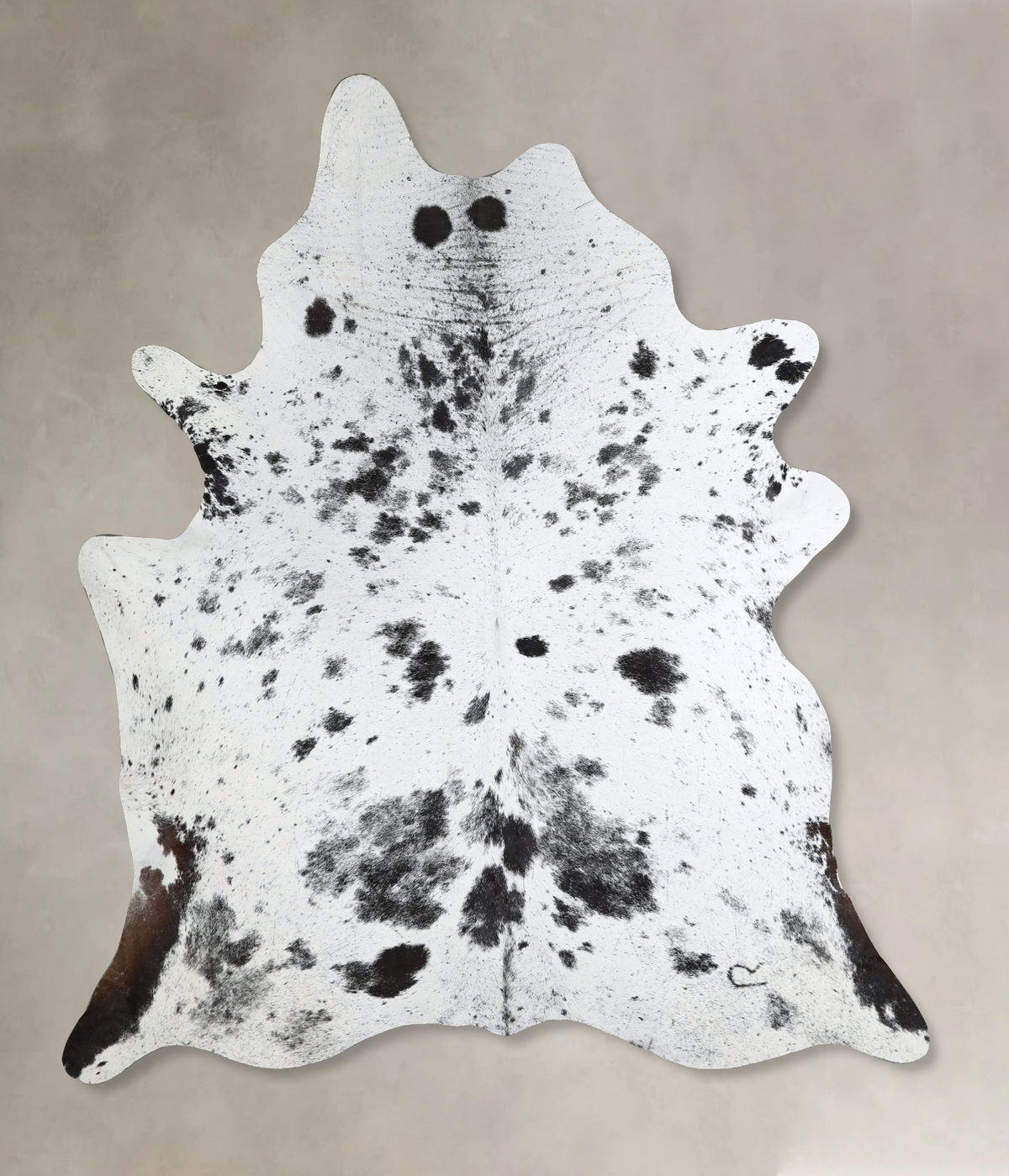 Salt and Pepper Black Cowhide Rug #A45061