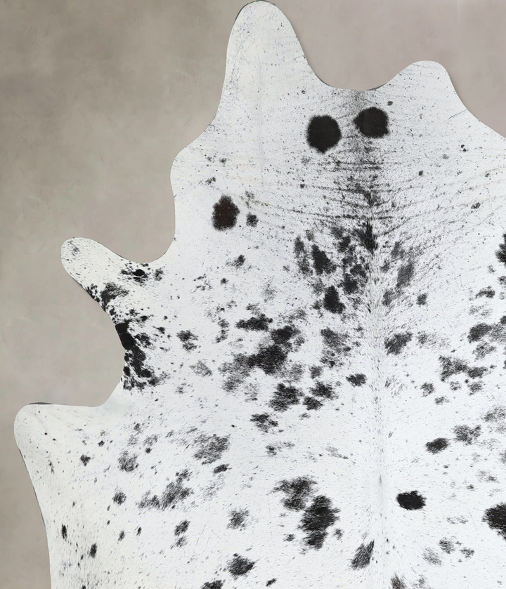 Salt and Pepper Black X-Large Brazilian Cowhide Rug 7'3"H x 6'2"W #A45061 by Hudson Hides