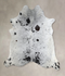 Salt and Pepper Black Large Brazilian Cowhide Rug 6'5