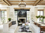 Salt and Pepper Black X-Large Brazilian Cowhide Rug 7'3"H x 6'1"W #A45064 by Hudson Hides