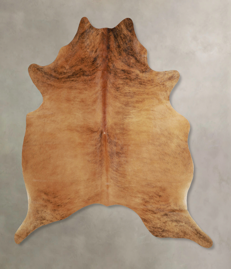 Medium Brindle X-Large Brazilian Cowhide Rug 7'0"H x 5'11"W #A45070 by Hudson Hides