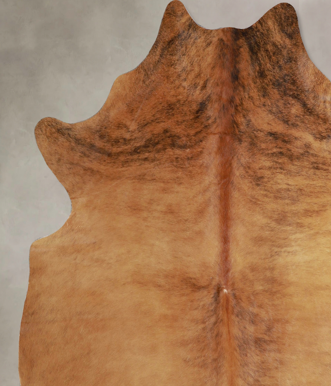 Medium Brindle X-Large Brazilian Cowhide Rug 7'0"H x 5'11"W #A45070 by