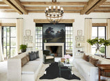 Solid Black X-Large Brazilian Cowhide Rug 7'2"H x 6'2"W #A45073 by Hudson Hides