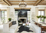 Solid Black X-Large Brazilian Cowhide Rug 7'10"H x 6'1"W #A45074 by Hudson Hides