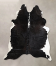 Black and White X-Large Brazilian Cowhide Rug 7'3"H x 6'3"W #A45075 by Hudson Hides
