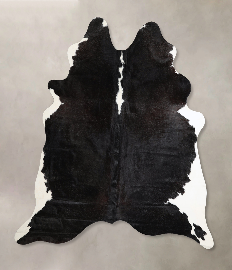 Black and White X-Large Brazilian Cowhide Rug 7'3"H x 6'3"W #A45075 by Hudson Hides