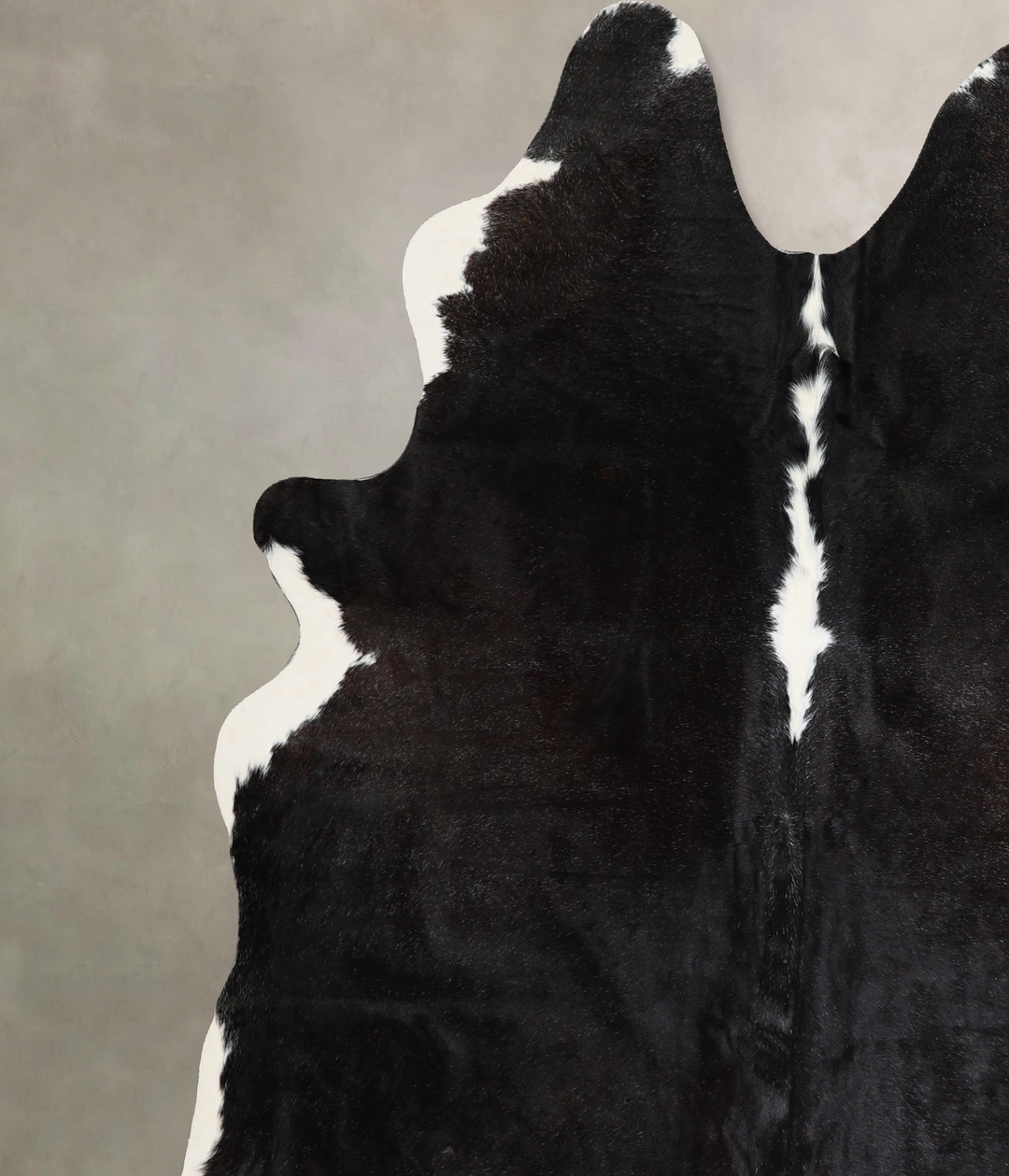 Black and White X-Large Brazilian Cowhide Rug 7'3"H x 6'3"W #A45075 by