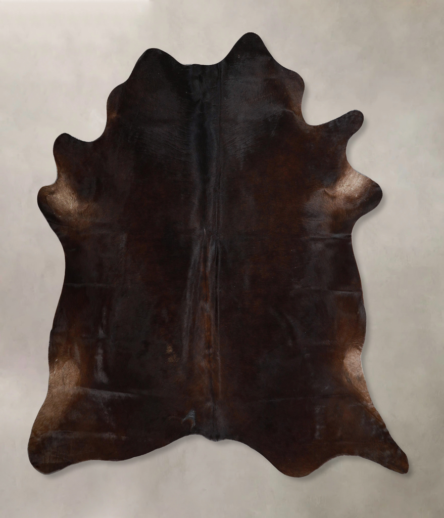 Chocolate X-Large Brazilian Cowhide Rug 6'6"H x 6'6"W #A45076 by Hudson Hides