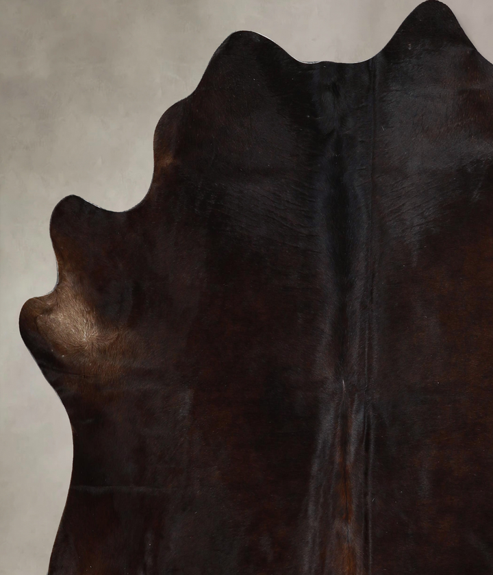 Chocolate X-Large Brazilian Cowhide Rug 6'6"H x 6'6"W #A45076 by Hudson Hides