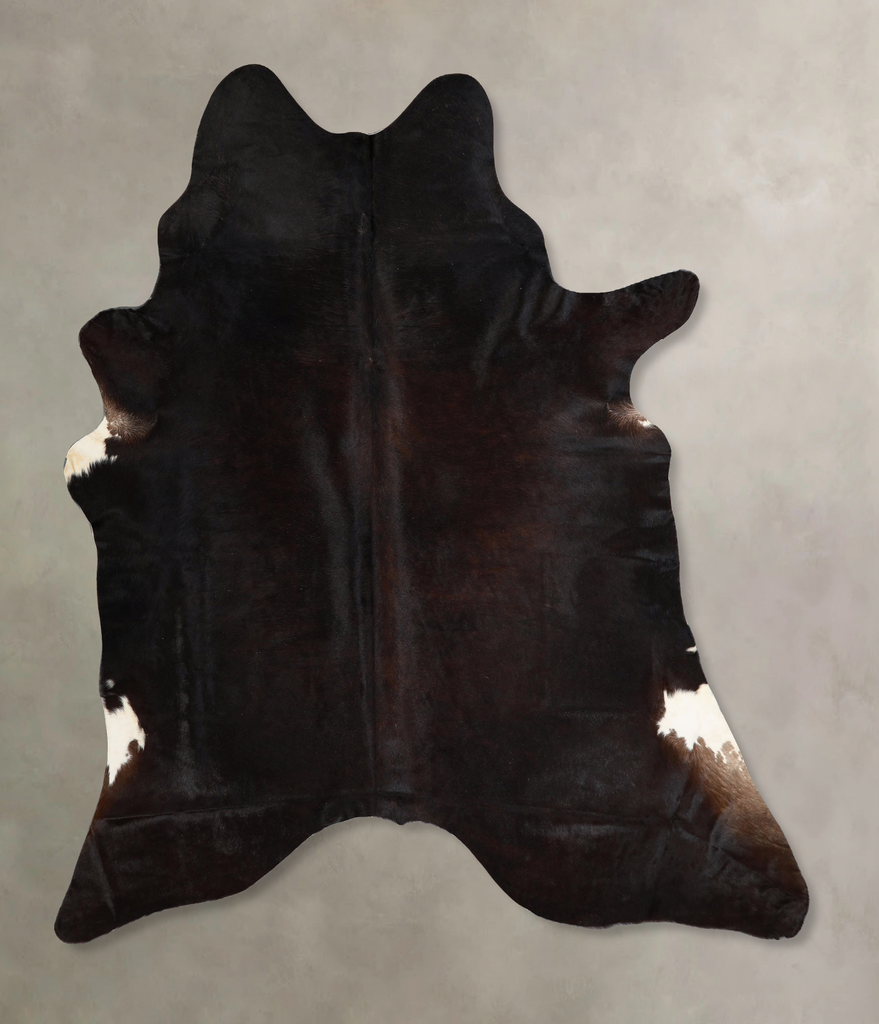 Chocolate X-Large Brazilian Cowhide Rug 7'0"H x 6'5"W #A45077 by Hudson Hides