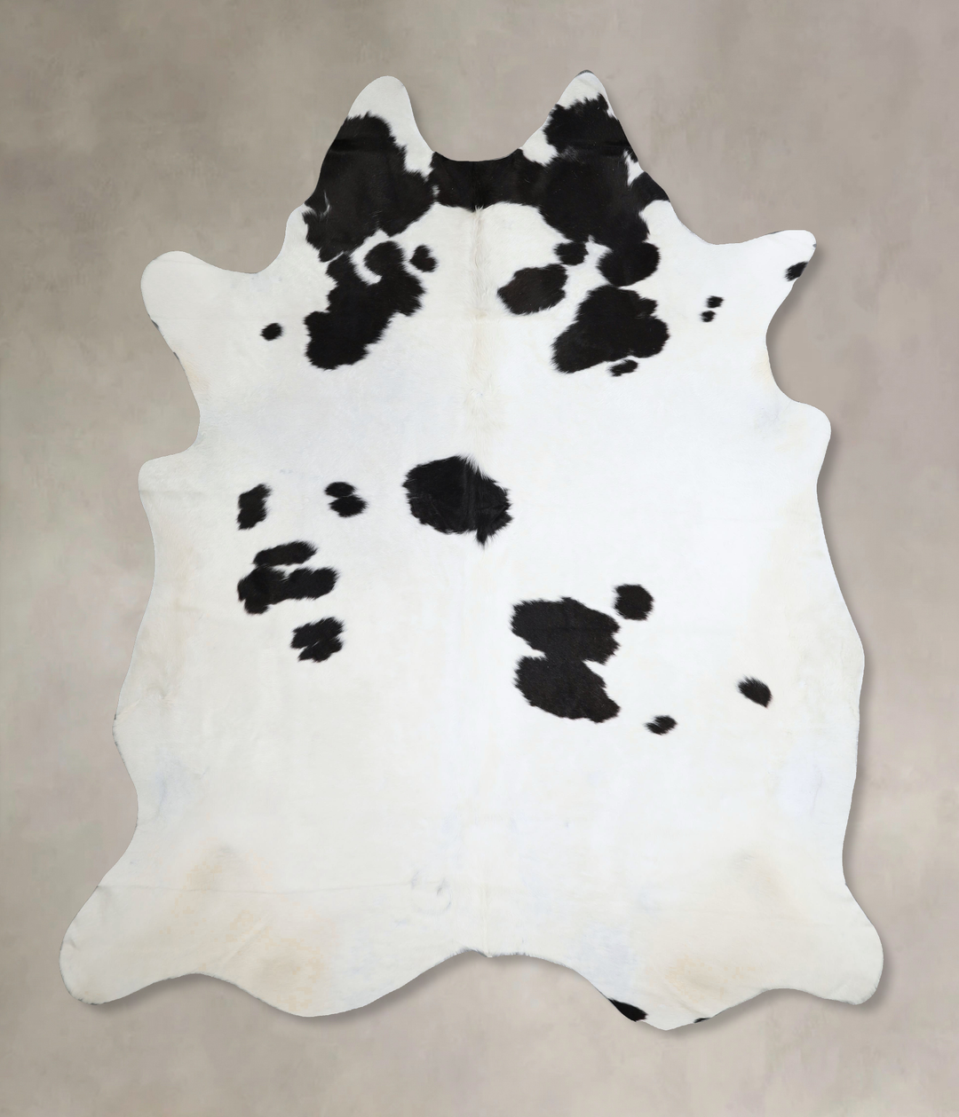Black and White XX-Large Brazilian Cowhide Rug 7'10"H x 6'11"W #A45082
