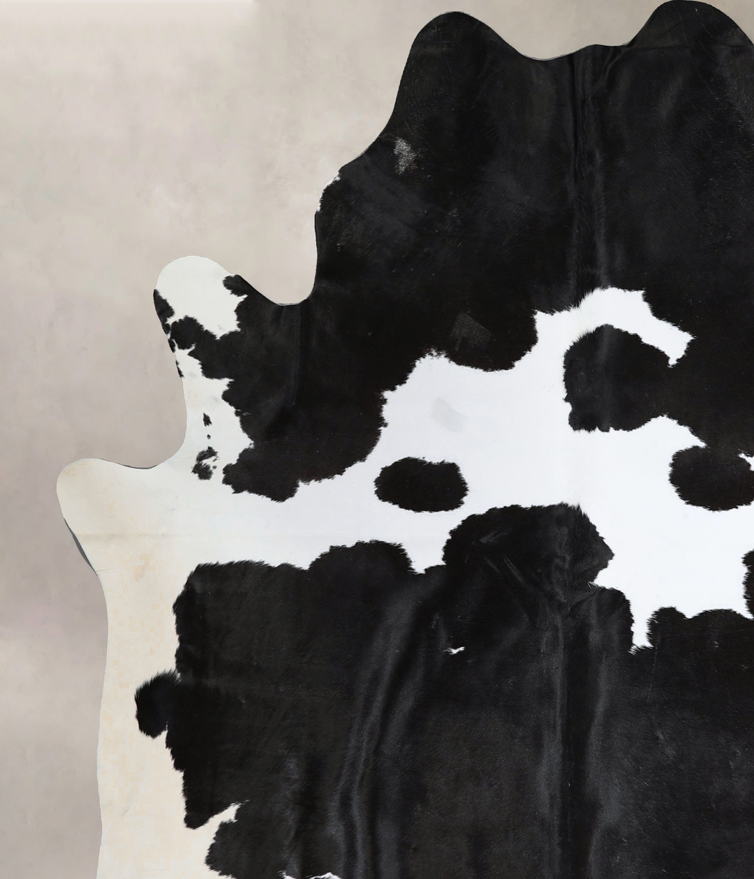 Black and White XX-Large Brazilian Cowhide Rug 7'10"H x 7'2"W #A45083 