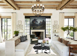 Black and White XX-Large Brazilian Cowhide Rug 7'10"H x 7'2"W #A45083 by Hudson Hides