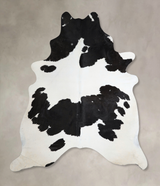 Black and White XX-Large Brazilian Cowhide Rug 7'9"H x 6'6"W #A45085 by Hudson Hides