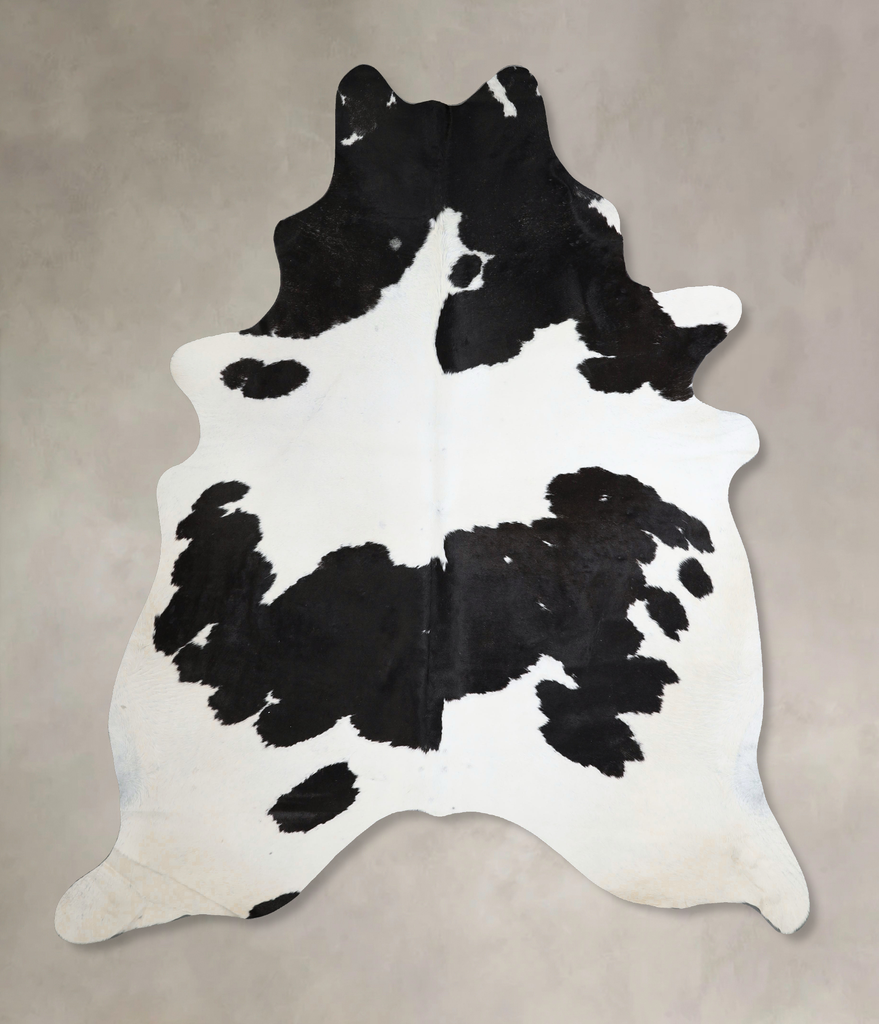 Black and White XX-Large Brazilian Cowhide Rug 7'9"H x 6'6"W #A45085 by Hudson Hides