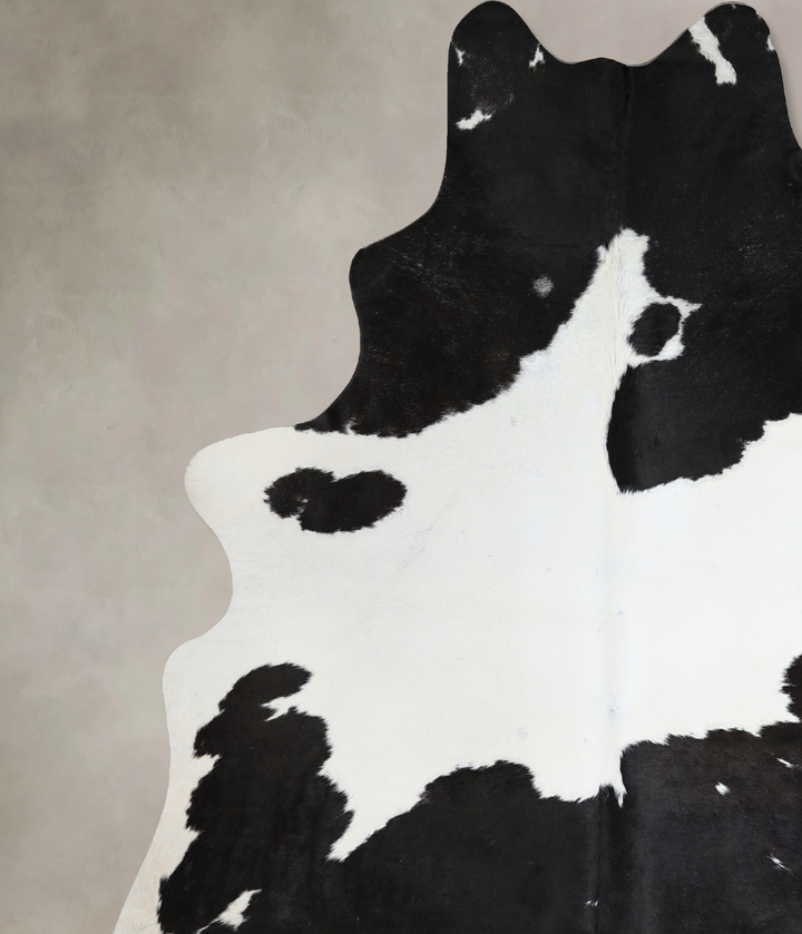 Black and White XX-Large Brazilian Cowhide Rug 7'9"H x 6'6"W #A45085 by Hudson Hides