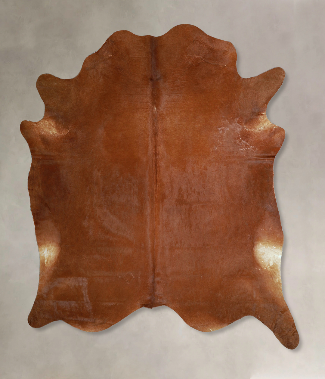 Solid Brown XX-Large Brazilian Cowhide Rug 7'6"H x 6'8"W #A45088 by Hu