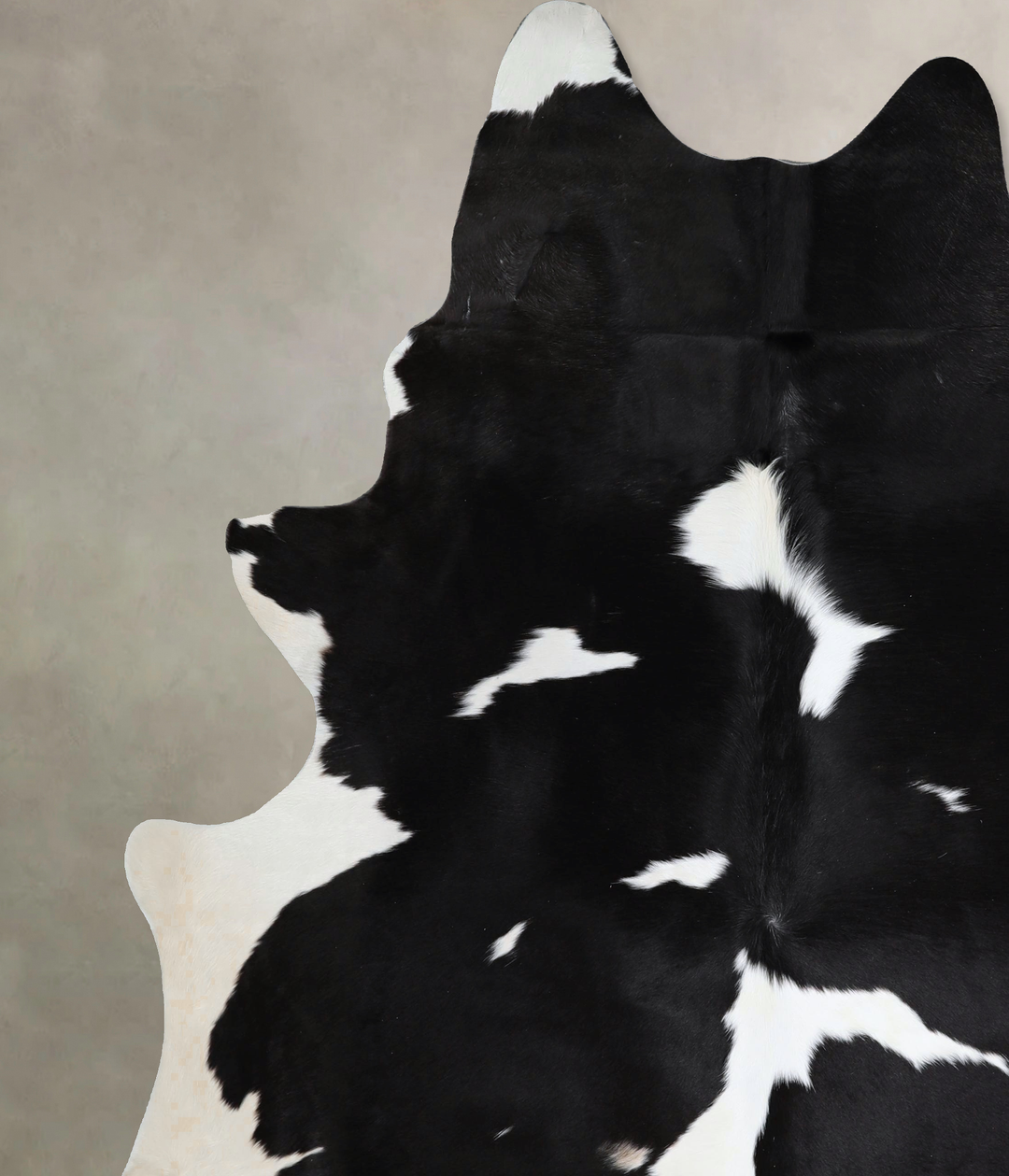Black and White XX-Large Brazilian Cowhide Rug 7'11"H x 6'10"W #A45092
