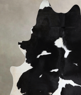 Black and White XX-Large Brazilian Cowhide Rug 7'11"H x 6'10"W #A45092 by Hudson Hides
