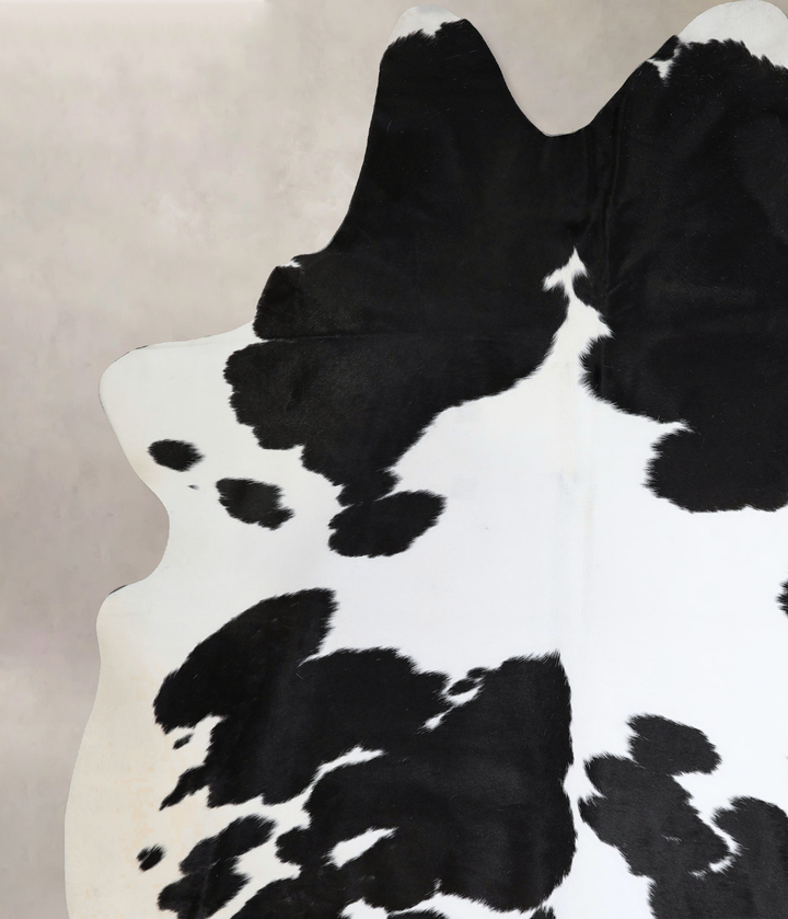 Black and White XX-Large Brazilian Cowhide Rug 9'0"H x 6'11"W #A45094 by Hudson Hides