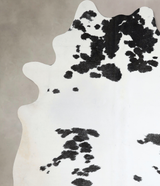 Black and White XX-Large Brazilian Cowhide Rug 8'3"H x 6'9"W #A45095 by Hudson Hides