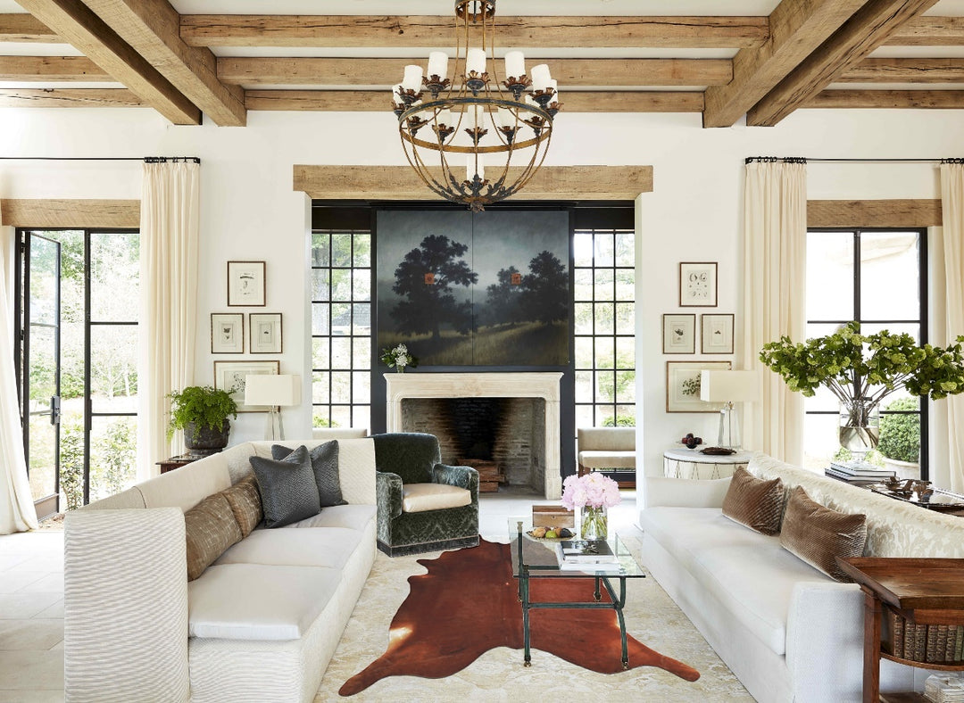 Solid Brown XX-Large Brazilian Cowhide Rug 8'0"H x 6'8"W #A45100 by Hu