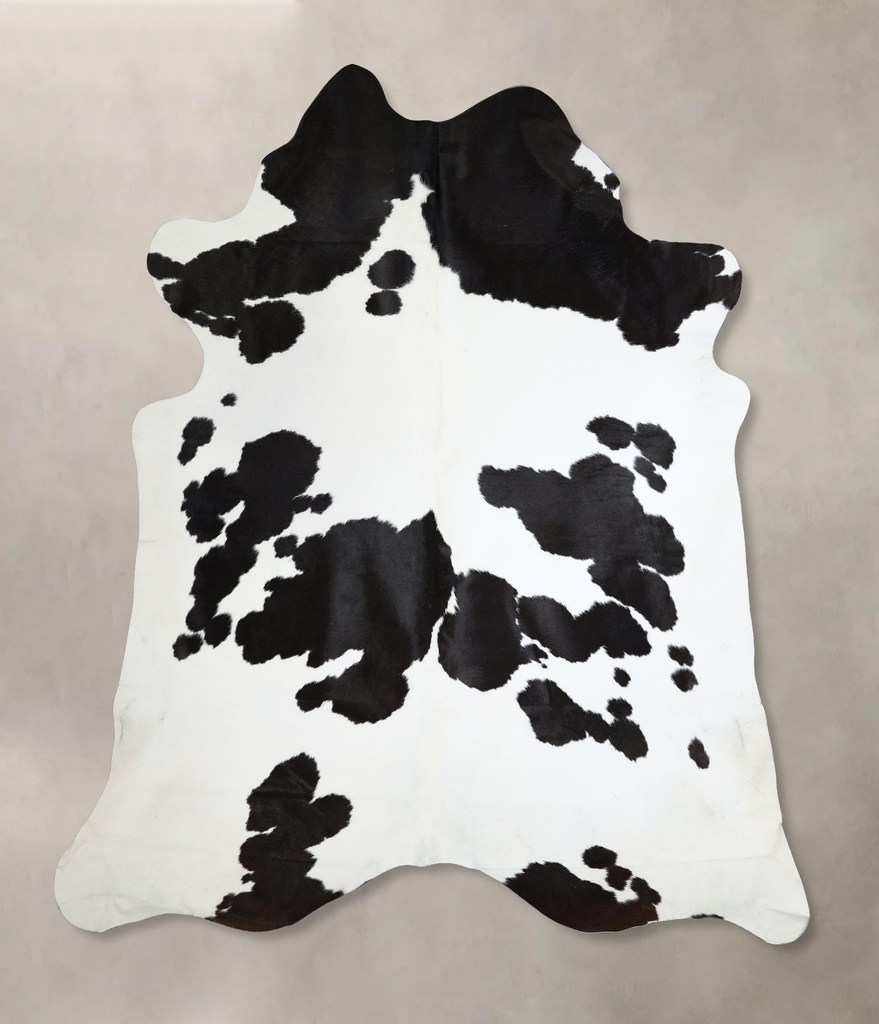 Black and White XX-Large Brazilian Cowhide Rug 8'0"H x 7'3"W #A45102 by Hudson Hides