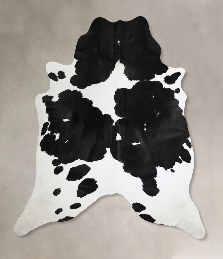 Black and White XX-Large Brazilian Cowhide Rug 8'7"H x 7'0"W #A45103 by Hudson Hides