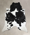 Black and White XX-Large Brazilian Cowhide Rug 8'7