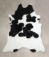 Black and White XX-Large Brazilian Cowhide Rug 7'10"H x 6'7"W #A45104 by Hudson Hides