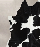 Black and White XX-Large Brazilian Cowhide Rug 7'10"H x 6'7"W #A45104 by Hudson Hides