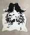 Black and White XX-Large Brazilian Cowhide Rug 8'1