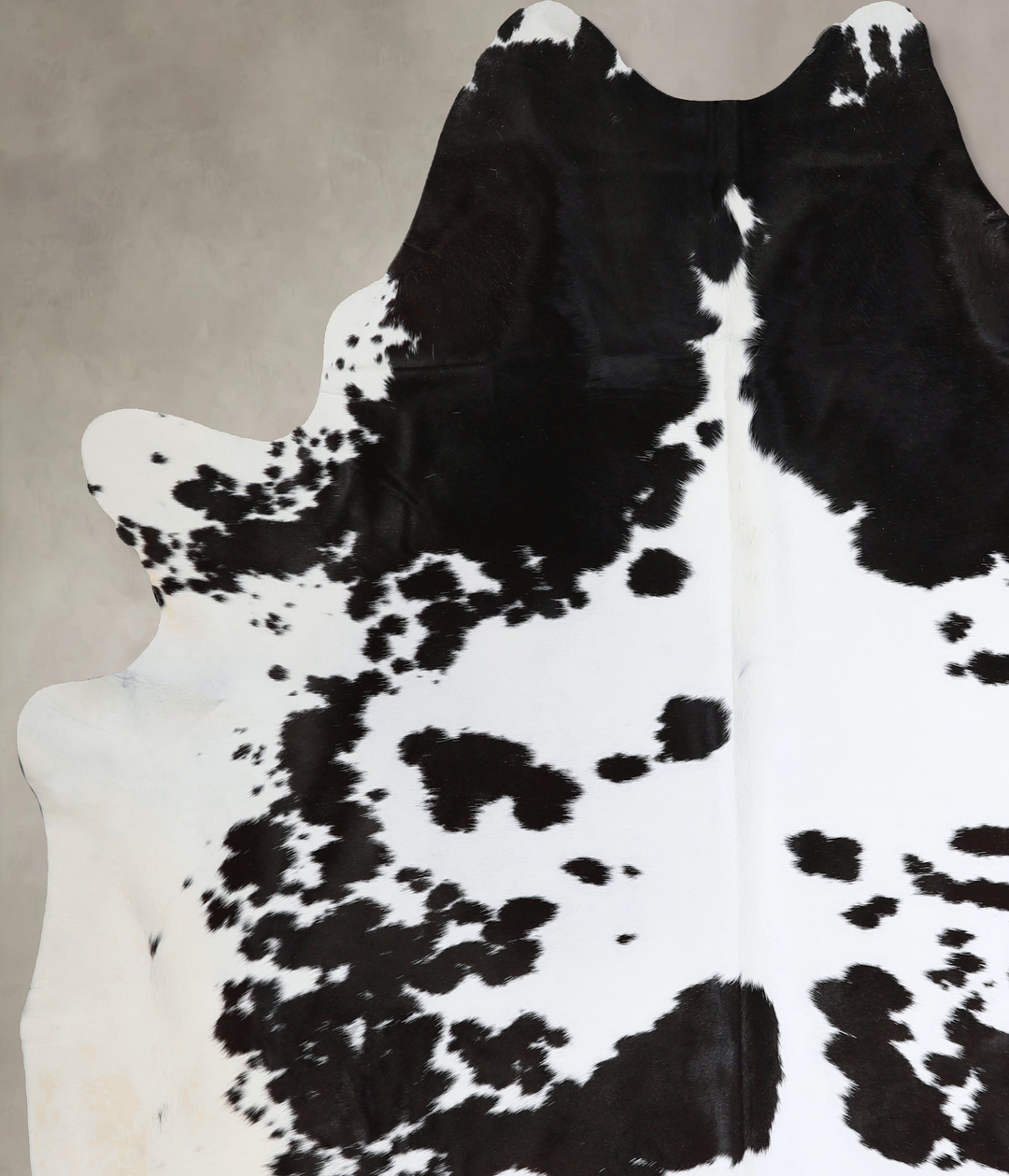 Black and White XX-Large Brazilian Cowhide Rug 8'1"H x 6'11"W #A45107 