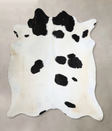 Black and White XX-Large Brazilian Cowhide Rug 7'6"H x 7'2"W #A45108 by Hudson Hides
