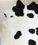 Black and White XX-Large Brazilian Cowhide Rug 7'6"H x 7'2"W #A45108 by Hudson Hides
