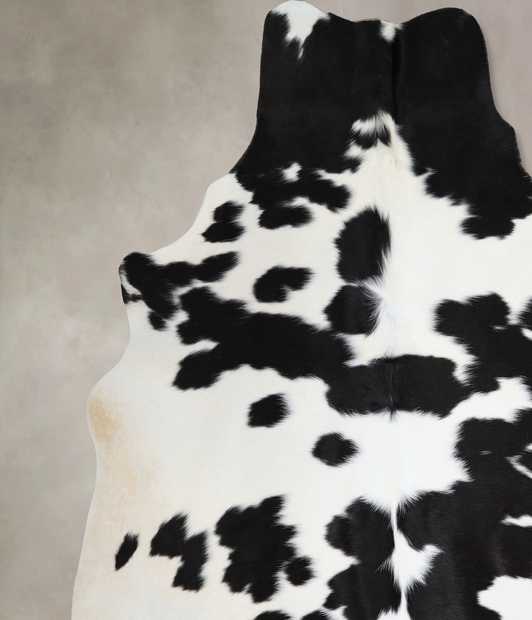 Black and White XX-Large Brazilian Cowhide Rug 7'4"H x 7'0"W #A45109 b