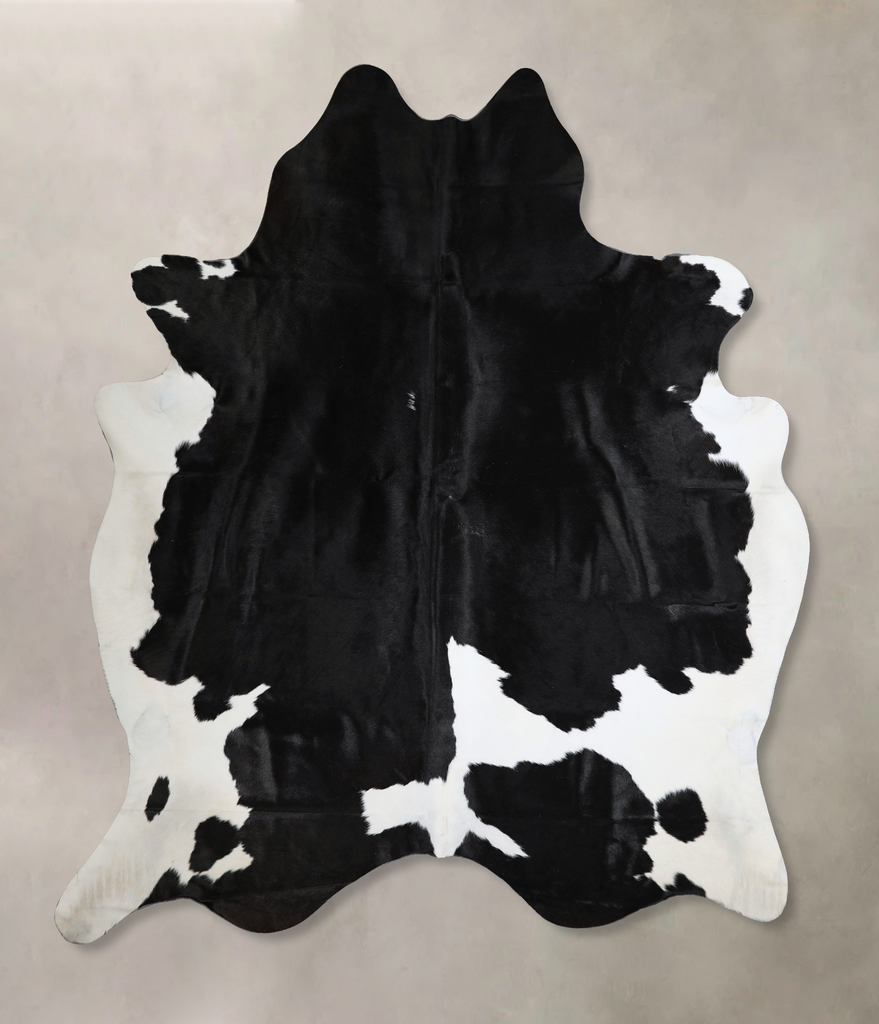 Black and White XX-Large Brazilian Cowhide Rug 8'8"H x 7'9"W #A45110 by Hudson Hides